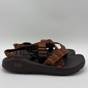Chaco Strappy Sandals Z1 Men's Size 9 Brown Rust Orange Hiking Travel Outdoor